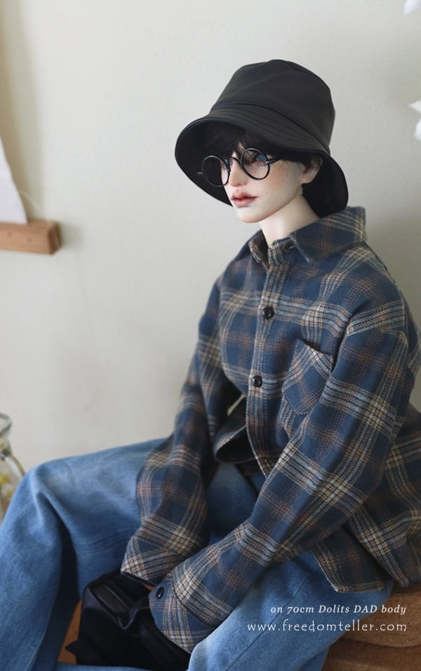 Daily (Overfit)-vintage check black check: 65cm [Limited time offer] | PREORDER | OUTFIT