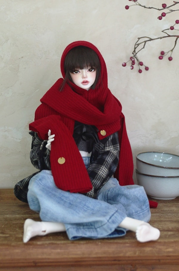 baraclava + long muffler set red: Boys & Girls [Limited Time Offer] | PREORDER | ACCESSORIES