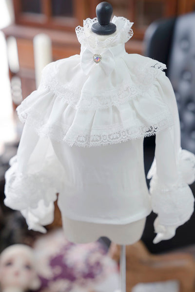 [Lace Blouse] White [Limited quantity] | PREORDER | OUTFIT