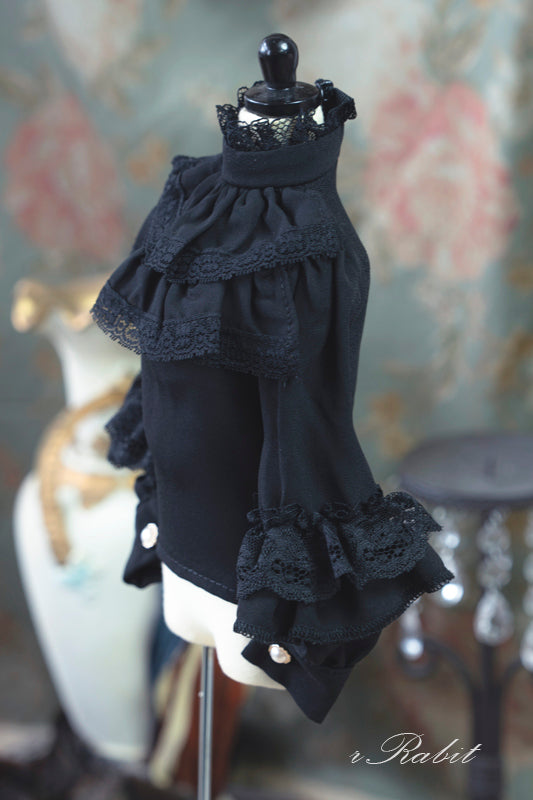 [Lace Blouse] Black | PREORDER | OUTFIT