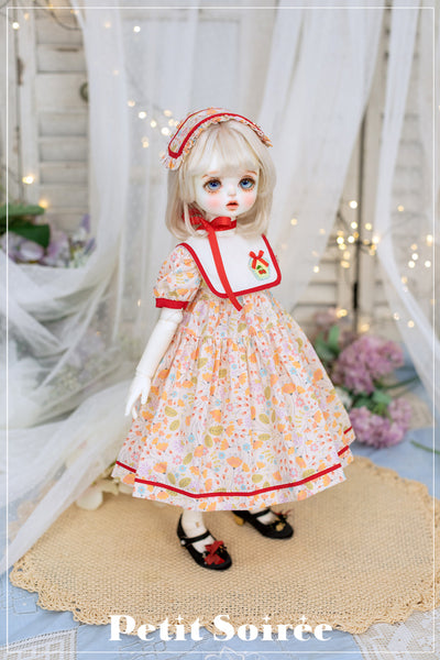 Cherry Dress (Orange Flowers) | PREORDER | OUTFIT