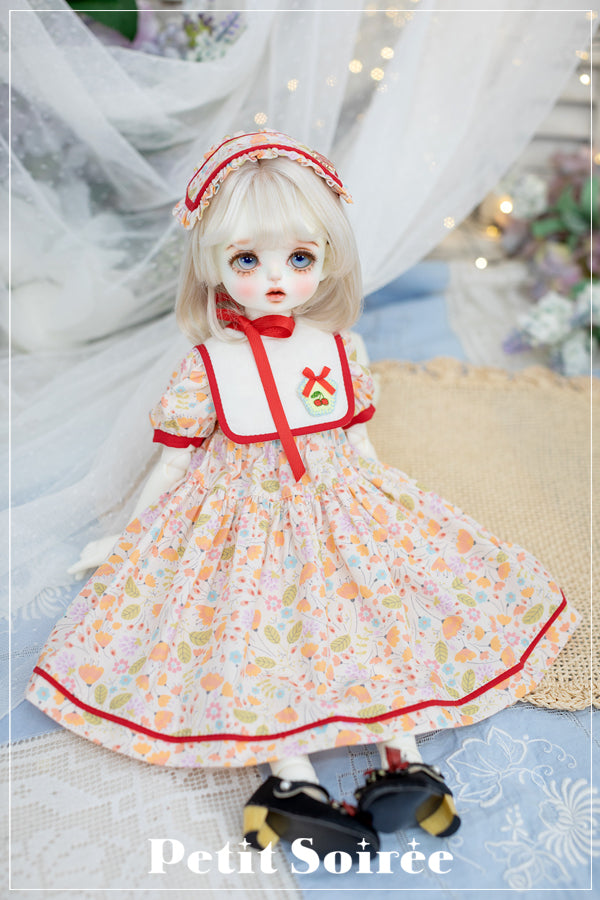 Cherry Dress (Orange Flowers) | PREORDER | OUTFIT