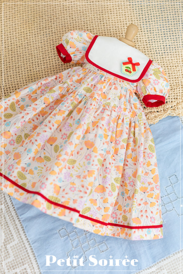 Cherry Dress (Orange Flowers) | PREORDER | OUTFIT