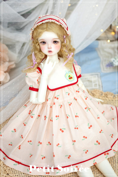 Cherry Dress (Peach Cherry) | PREORDER | OUTFIT