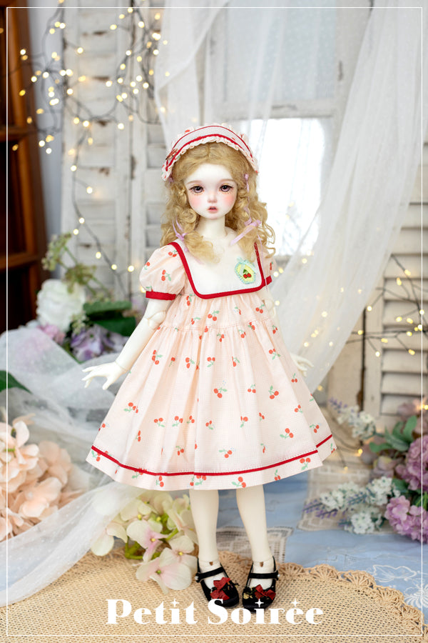 Cherry Dress (Peach Cherry) | PREORDER | OUTFIT