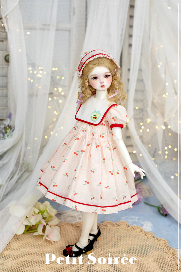 Cherry Dress (Peach Cherry) | PREORDER | OUTFIT