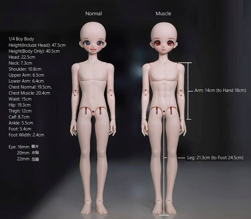 1/4 Boy Body [Limited Time] | PREORDER | PARTS