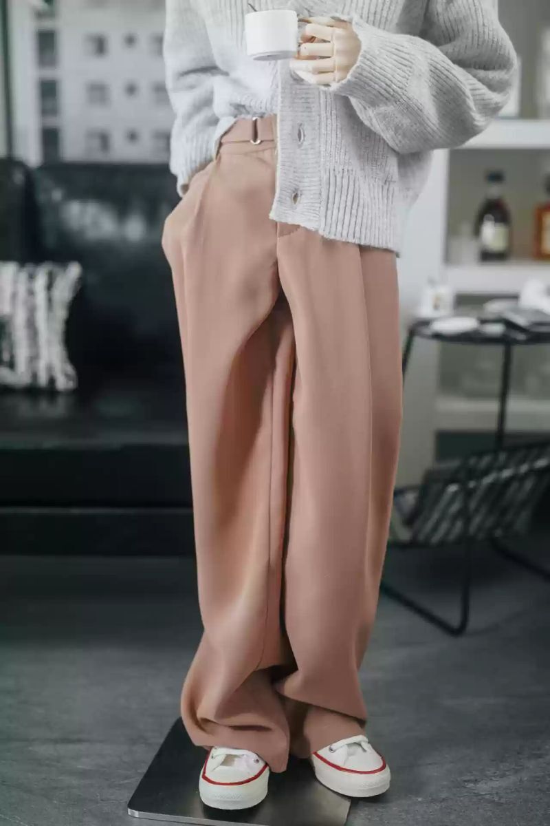 Wide Leg Casual Pants M: Pink [Limited Time Offer] | PREORDER | OUTFIT