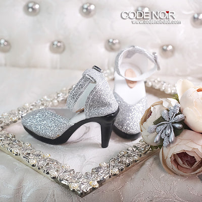 CLS000197 Silver Glitter Heels (High Heel) [2025_1 Preorder] | PREORDER | SHOES