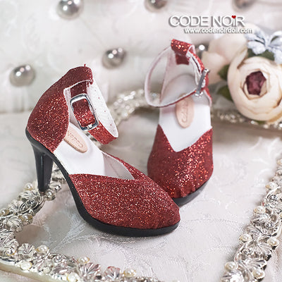 CLS000198 Red Glitter Heels (High Heel) [2025_1 Preorder] | PREORDER | SHOES