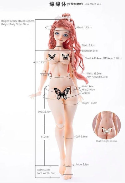 1/4 Girl Body (spongy body Slim Waist Ver.)【Limited time】| PREORDER | PARTS