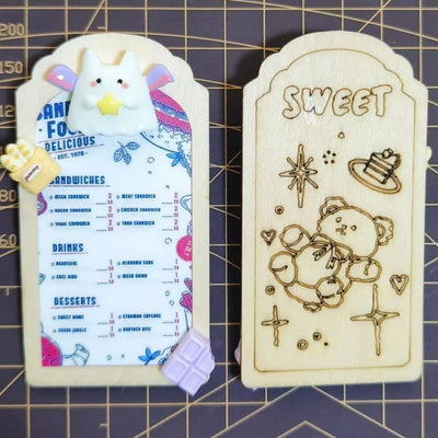 Menu Board: 1/3 Cat ＆ Bear Set | PREORDER | ACCESSORY