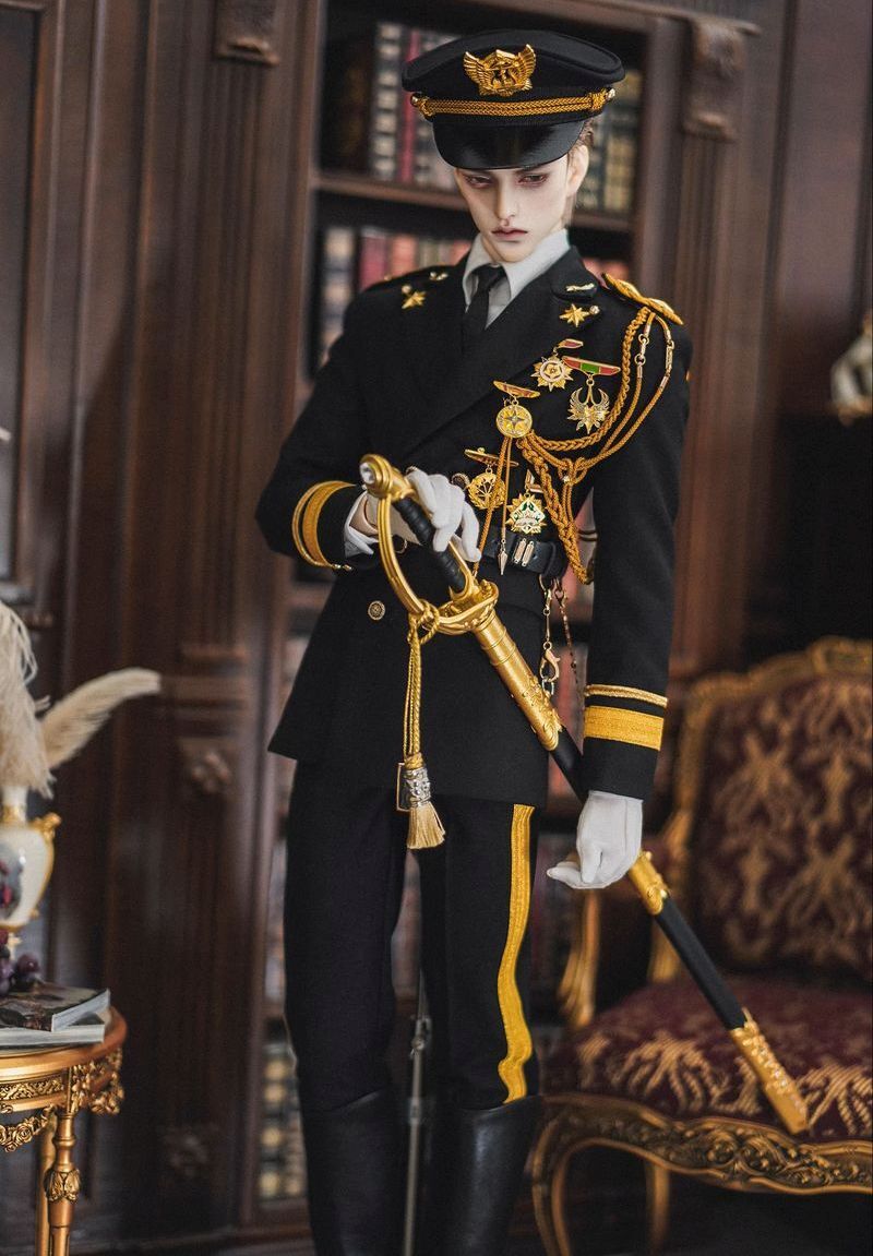 Honor Military Dress Black & Gold Fullset: ID75 [Limited Time Offer] | PREORDER | OUTFIT