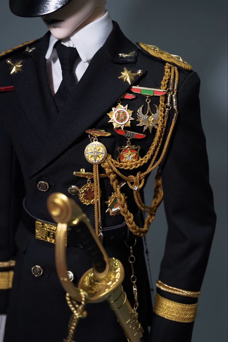 Honour Military Dress Black & Gold: ID75 [Limited Time Offer] | PREORDER | OUTFIT