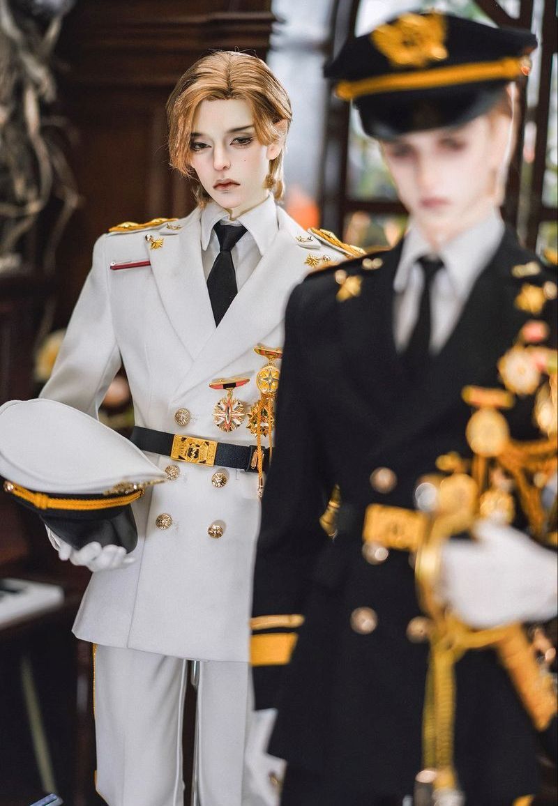 Honour Military Dress White & Gold: ID75 [Limited Time Offer] | PREORDER | OUTFIT