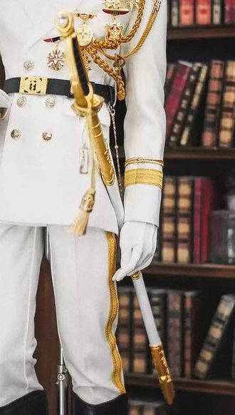 Honour Military Dress White & Gold Fullset: ID75 [Limited Time Offer] | PREORDER | OUTFIT