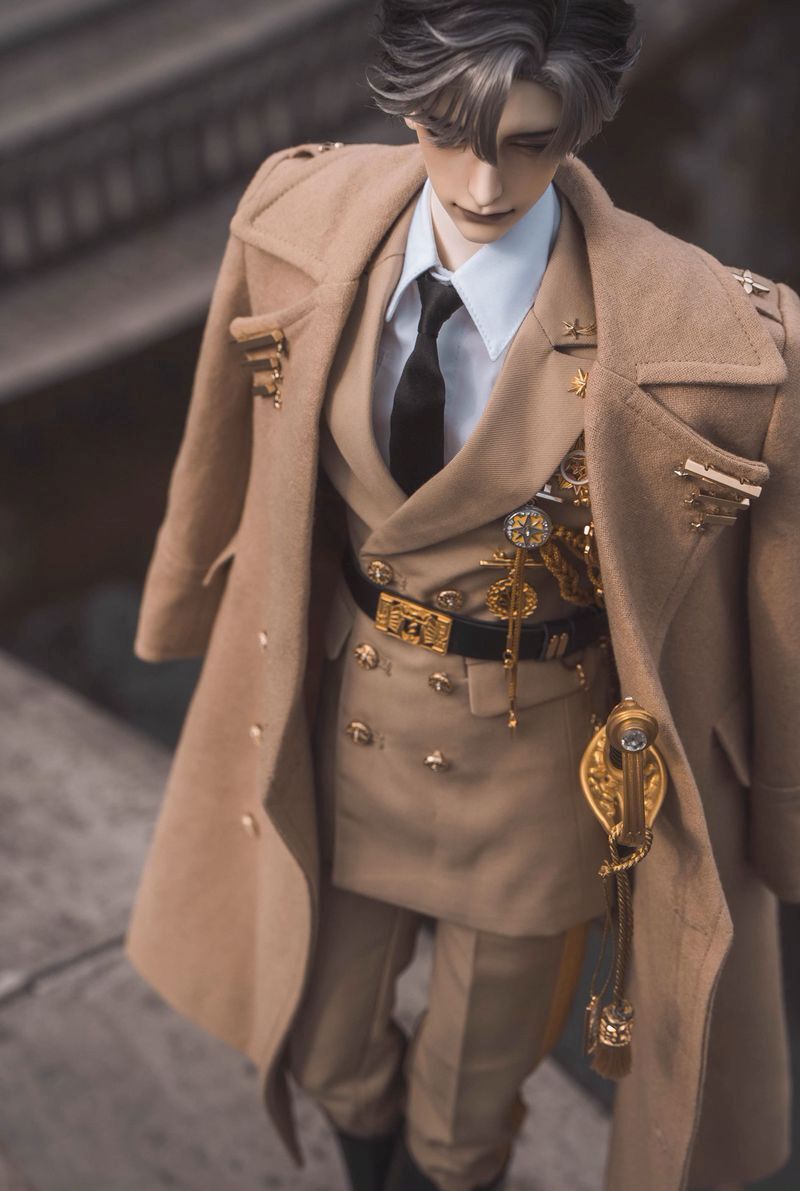 Honour Military Dress Beige&Gold Fullset: ID75 [Limited Time Offer] | PREORDER | OUTFIT