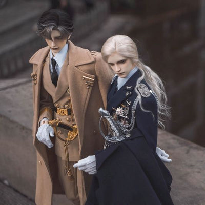 Honour Military Dress Beige & Gold: ID75 [Limited Time Offer] | PREORDER | OUTFIT