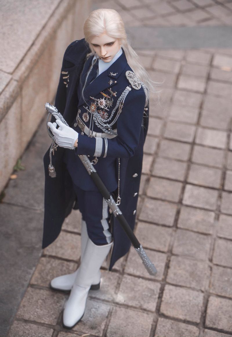 Honor Military Dress Blue & Silver Fullset: ID75 [Limited Time Offer] | PREORDER | OUTFIT