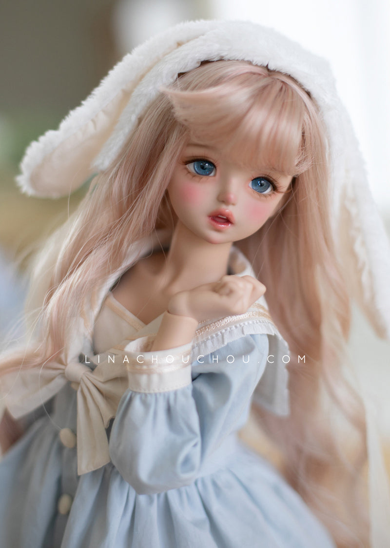 Tokki in wonderland: Magnolia Curl - S(6-7 inch) / Custard [Limited Time] | Preorder | WIG