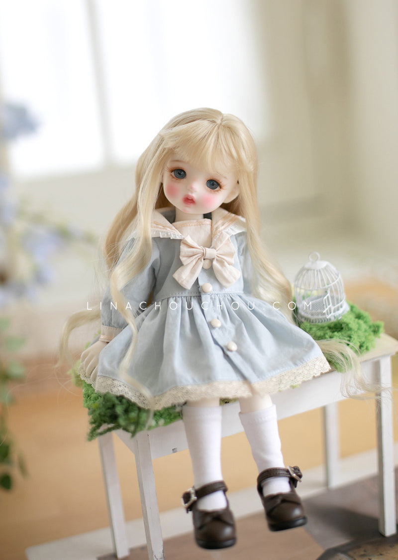 Tokki in wonderland: Magnolia Curl - S(6-7 inch) / Custard [Limited Time] | Preorder | WIG
