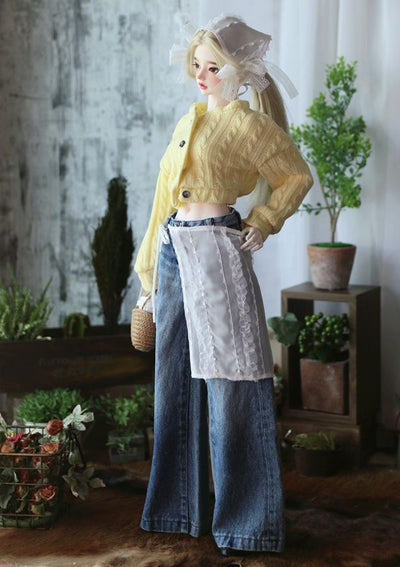 Jean Pants (Extra Widefit) Washed Dark Blue [Limited Quantity & Limited Time Offer]  | PREORDER | OUTFIT