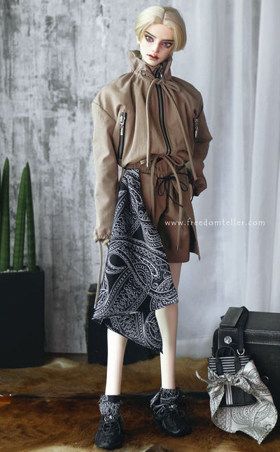 Bomber (Ruffle) Mocha Mousse: 75cm [Limited quantity] | PREORDER | OUTFIT