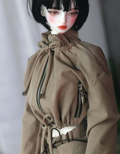 Bomber (Ruffle) Mocha Mouss: 58cm&64cm [Limited quantity] | PREORDER | OUTFIT