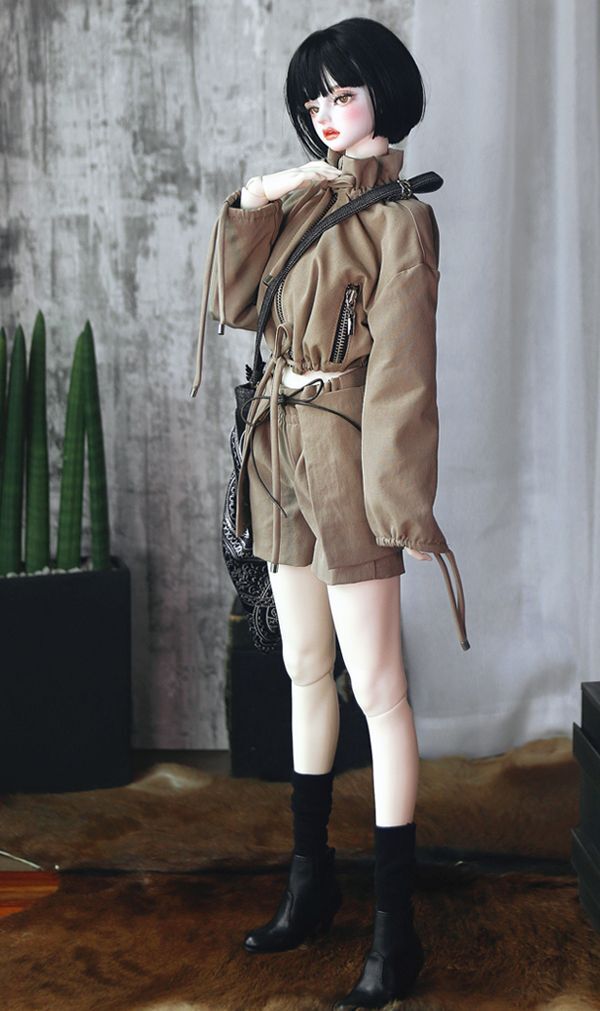 Bomber (Ruffle) Mocha Mouss: 58cm&64cm [Limited quantity] | PREORDER | OUTFIT
