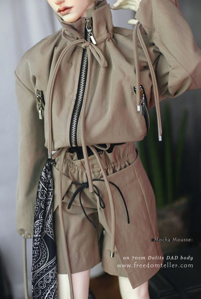 Shorts (w/wrap skirt) Mocha Mousse: 70cm [Limited quantity] | PREORDER | OUTFIT