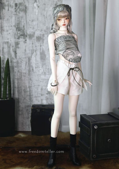 Shorts (w/wrap skirt) Lemon White: 58cm&64cm [Limited quantity] | PREORDER | OUTFIT