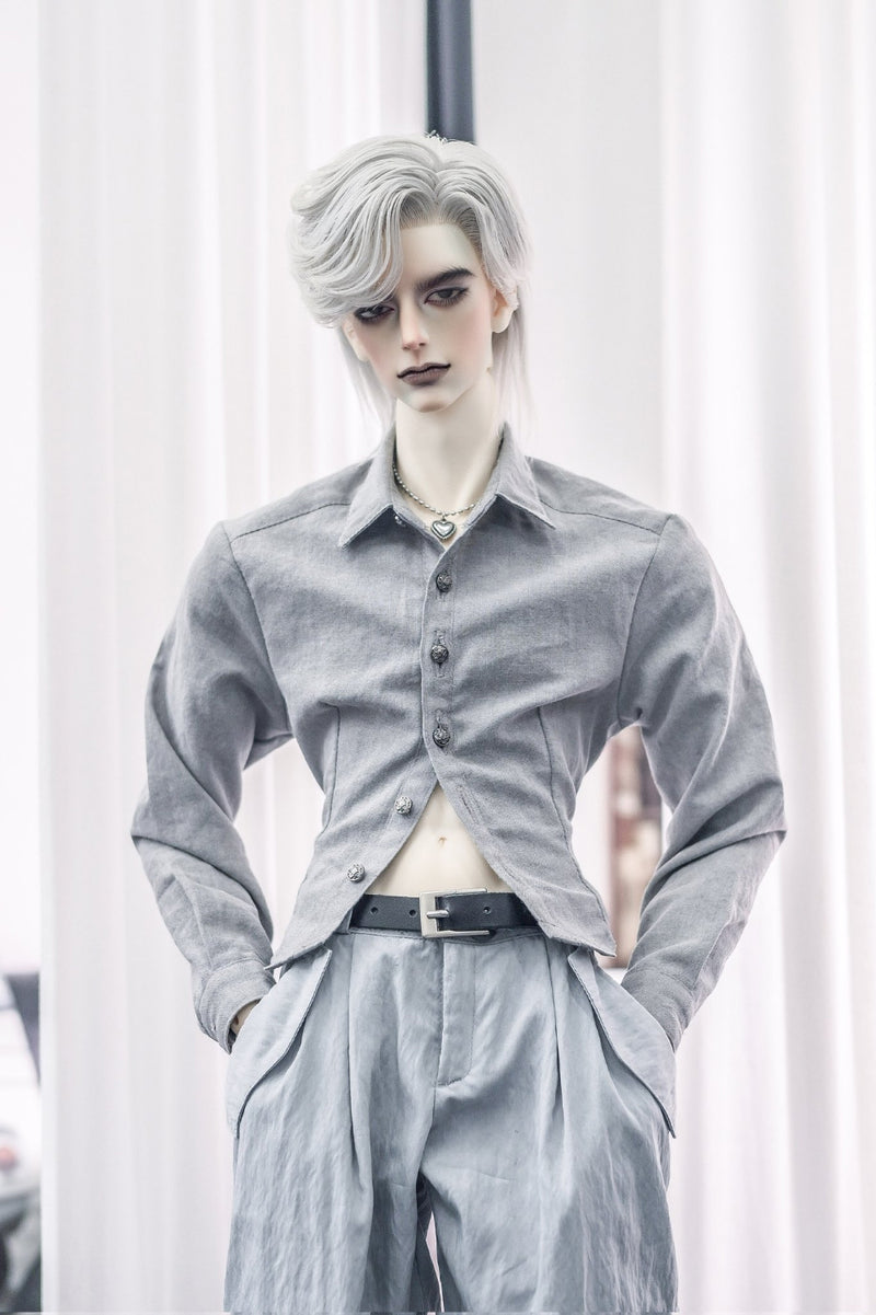 [78] Belted shirts - White [Limited Time Offer] | PREORDER | OUTFIT