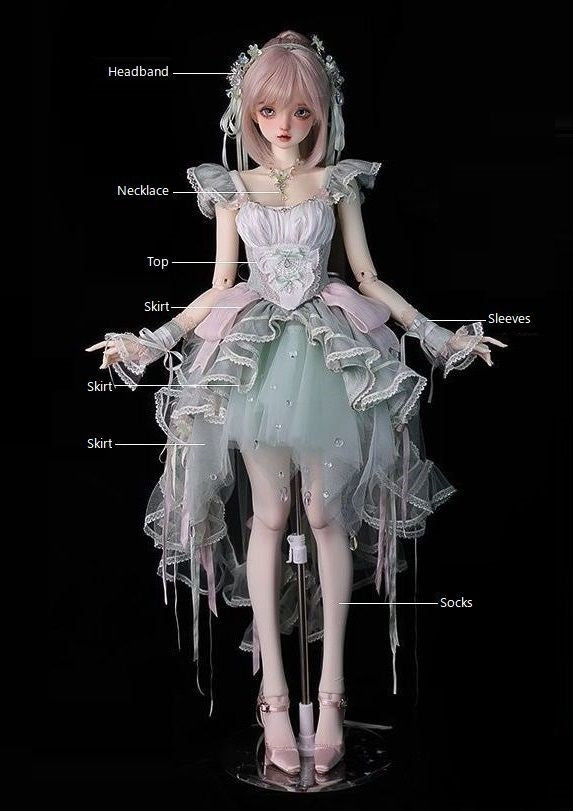 XAGAホワイトクリスタル3点BJD人形正規版公式素体裸ワ女ワSD人形セット Corora, 60cm Xaga Doll Boy - BJD, BJD Doll, Ball Jointed Dolls