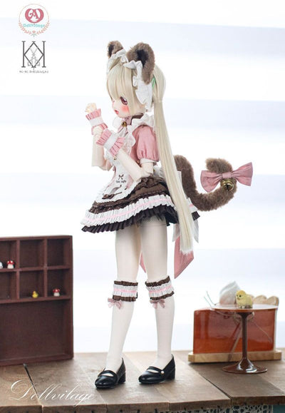 Neko Café Full Set Rasberry Choco: MSD (7-8 inch) [20% OFF for a limited time] | PREORDER | OUTFIT