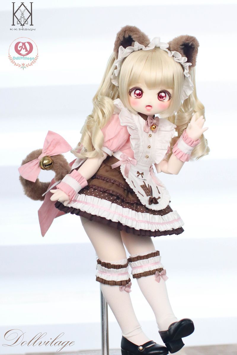 Neko Café Full Set Rasberry Choco: ADV43 or MDD (8-9inch) [20% OFF for a limited time] | PREORDER | OUTFIT
