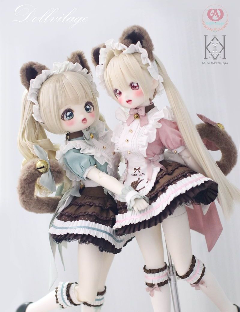 Neko Café Full Set Rasberry Choco: ADV43 or MDD (8-9inch) [20% OFF for a limited time] | PREORDER | OUTFIT