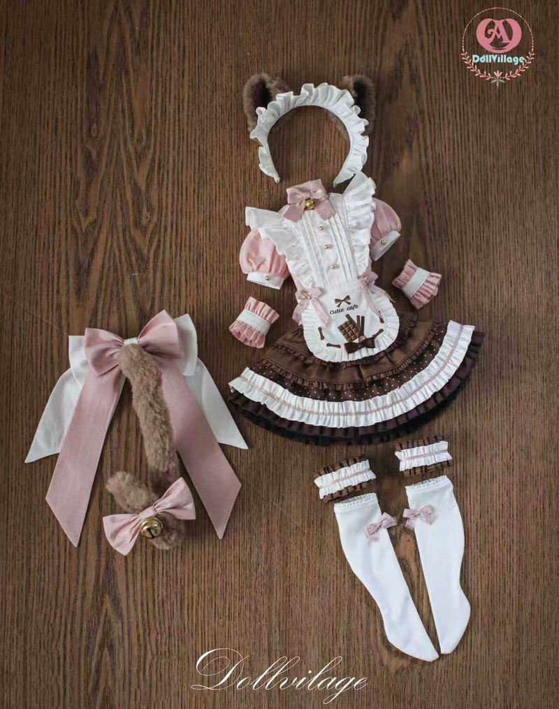 Neko Café Full Set Rasberry Choco: ADV41 or 1/4 Doll (7-8 inch) [Limited Time 25%OFF] | Preorder | OUTFIT