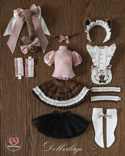 Neko Café Full Set Rasberry Choco: ADV41 or 1/4 Doll (7-8 inch) [Limited Time 25%OFF] | Preorder | OUTFIT