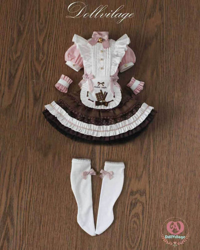 Neko Café Full Set Rasberry Choco: ADV43 or MDD (8-9inch) [20% OFF for a limited time] | PREORDER | OUTFIT