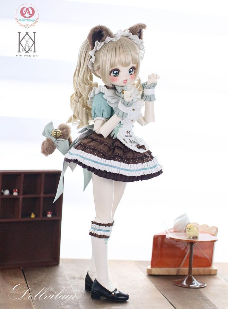 Neko Café Full Set Mint Choco: MSD (7-8inch) [20% OFF for a limited time] | PREORDER | OUTFIT