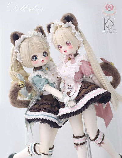 Neko Café Full Set Mint Choco: MSD (7-8inch) [20% OFF for a limited time] | PREORDER | OUTFIT