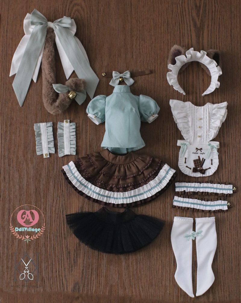 Neko Café Full Set Mint Choco: ADV43 or MDD (8-9 inch) [Limited Time 25%OFF] | Preorder | OUTFIT