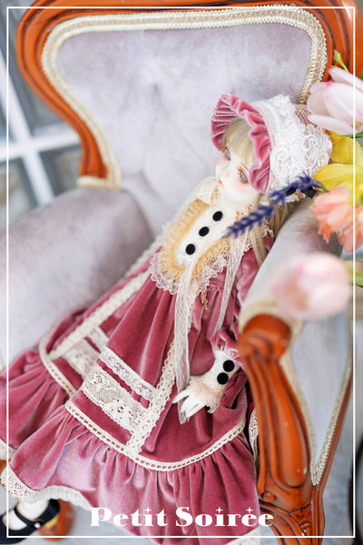 Rosaline Dress (for MSD) -Rose | PREORDER | OUTFIT