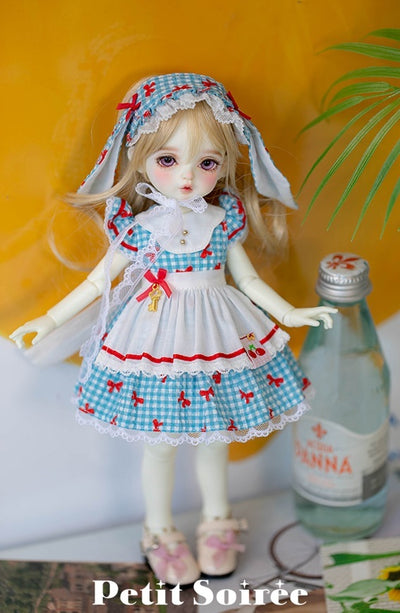 Petit Rabbit Dress (for USD):Blue (Red ribbon) | Preorder | OUTFIT
