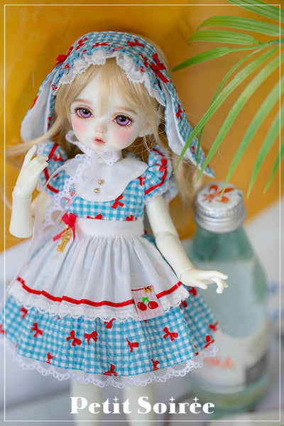 Petit Rabbit Dress (for USD):Blue (Red ribbon) | Preorder | OUTFIT