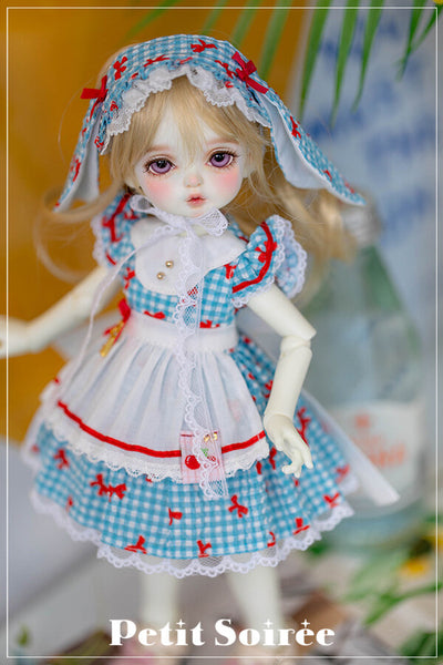 Petit Rabbit Dress (for USD):Blue (Red ribbon) | Preorder | OUTFIT