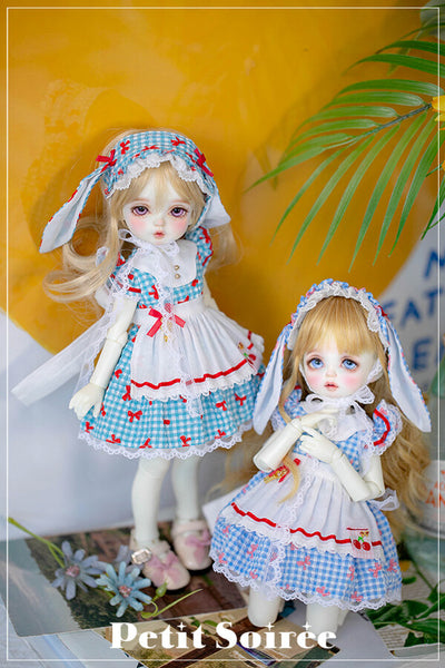 Petit Rabbit Dress (for USD):Blue (Red ribbon) | Preorder | OUTFIT