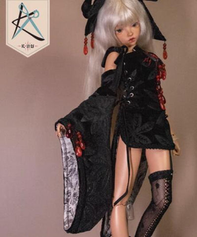 Custom Chinese dress (black) [MDD/MSD] | Item in Stock | OUTFIT