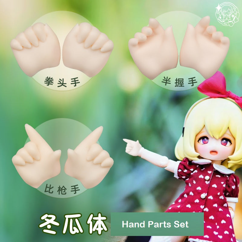 1/6 Hand Parts 3Pair Set (for winter melon)-Cream Skin [Limited quantity] | PREORDER | PARTS