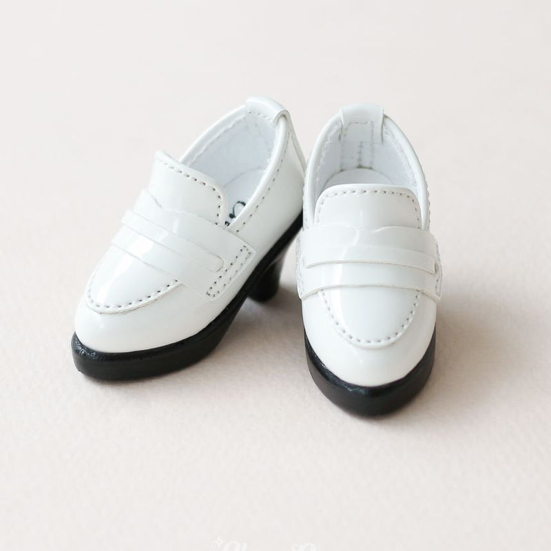 [Bebe/USD] Heel Loafer 3 color (White) | Preorder | SHOES